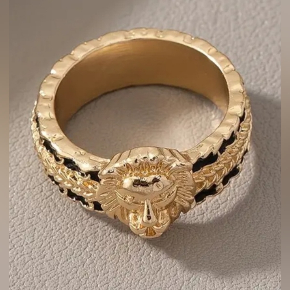 LION HEAD RING - Picture 2 of 6